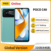 Wersja globalna POCO C40 3GB 32GB / 4GB 64GB Smartphone 6.71 "wyświetlacz DotDrop 6000mAh bateria 13MP podwójny aparat Octa Core CPU 1